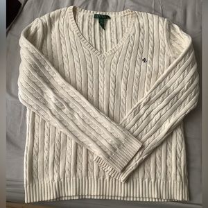 Lauren by Ralph Lauren ivory sweater, XL